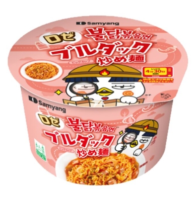三養  ﾛｾﾞ火鶏ﾎﾟｸﾝ麺 ｶｯﾌﾟ 105g
