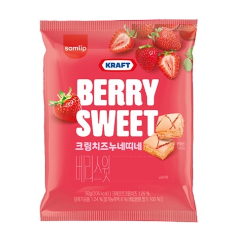 SAMLIP ﾇﾈﾃｨﾈﾐﾆ ｸﾘｰﾑﾁｰｽﾞｲﾁｺﾞ 60g