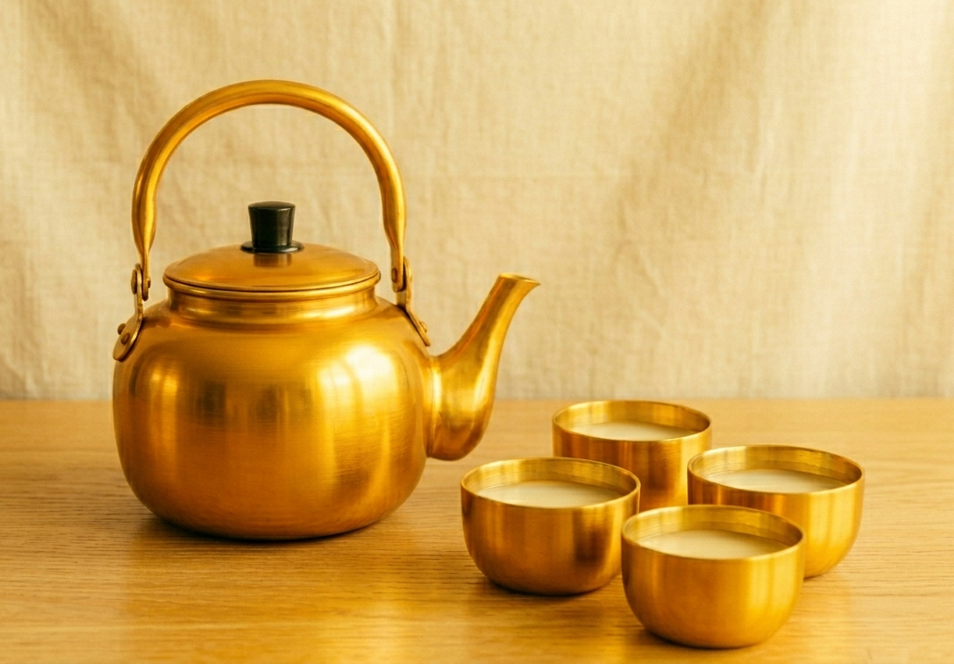 ﾏｯｺﾘ やかんｾｯﾄ (やかん1個＋ｺｯﾌﾟ4個)